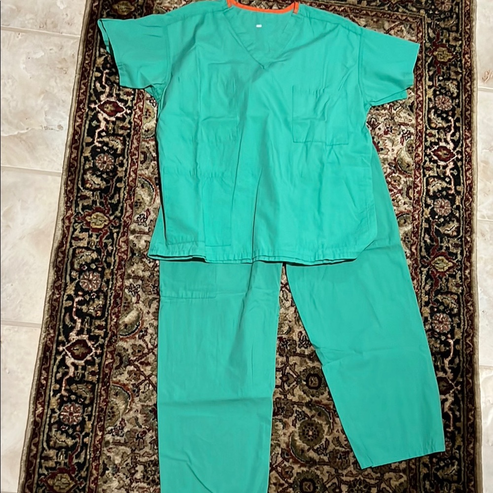 Green Scrub Set Size Small